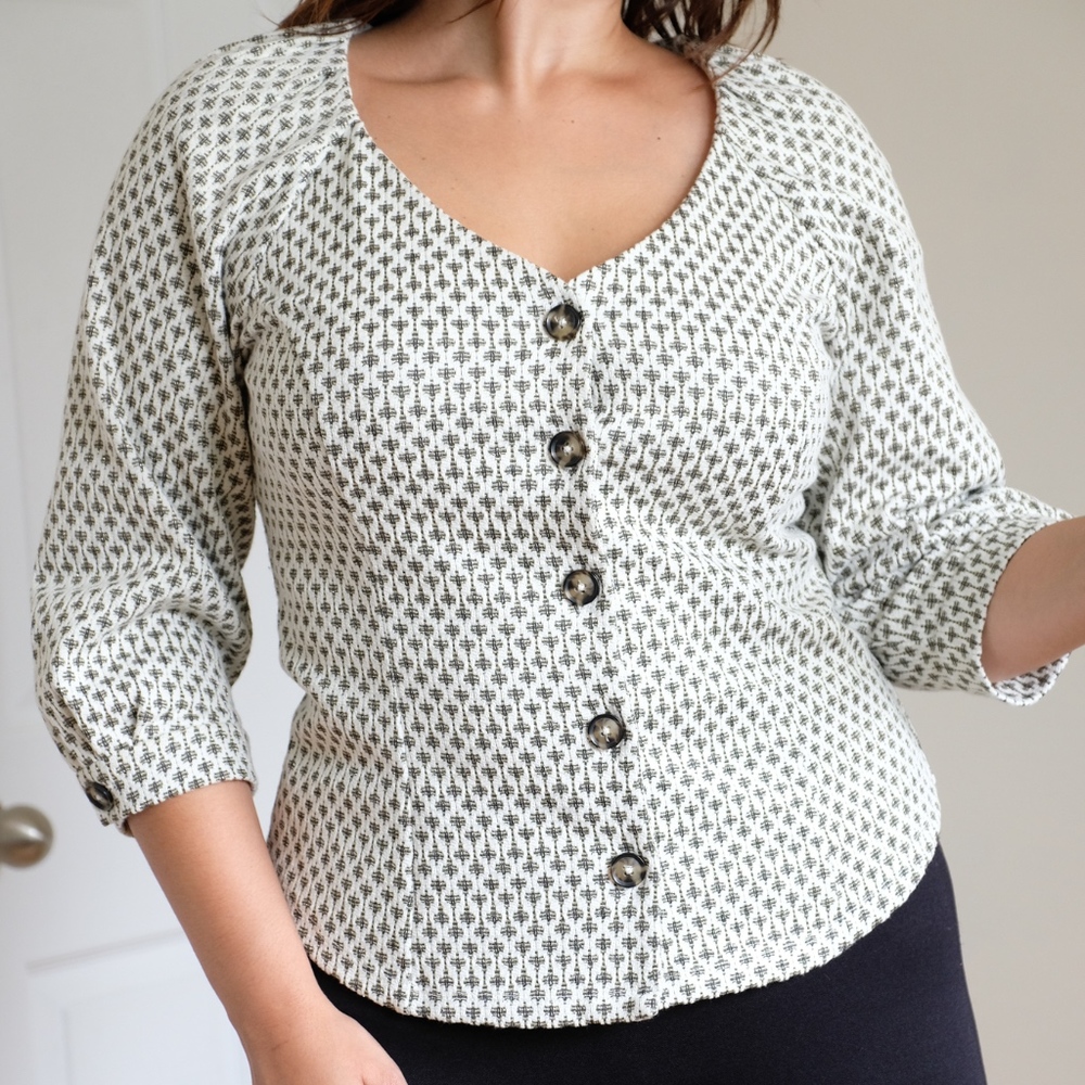 Anthropologie Button Down Top NWT